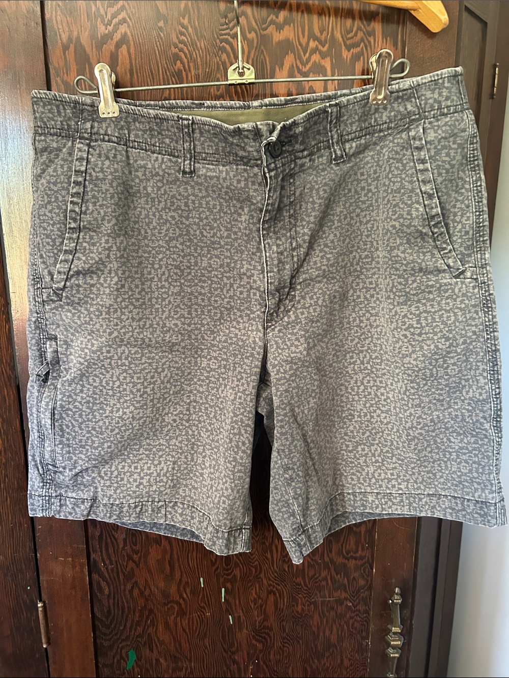 L.L. Bean Gray Patterned Shorts